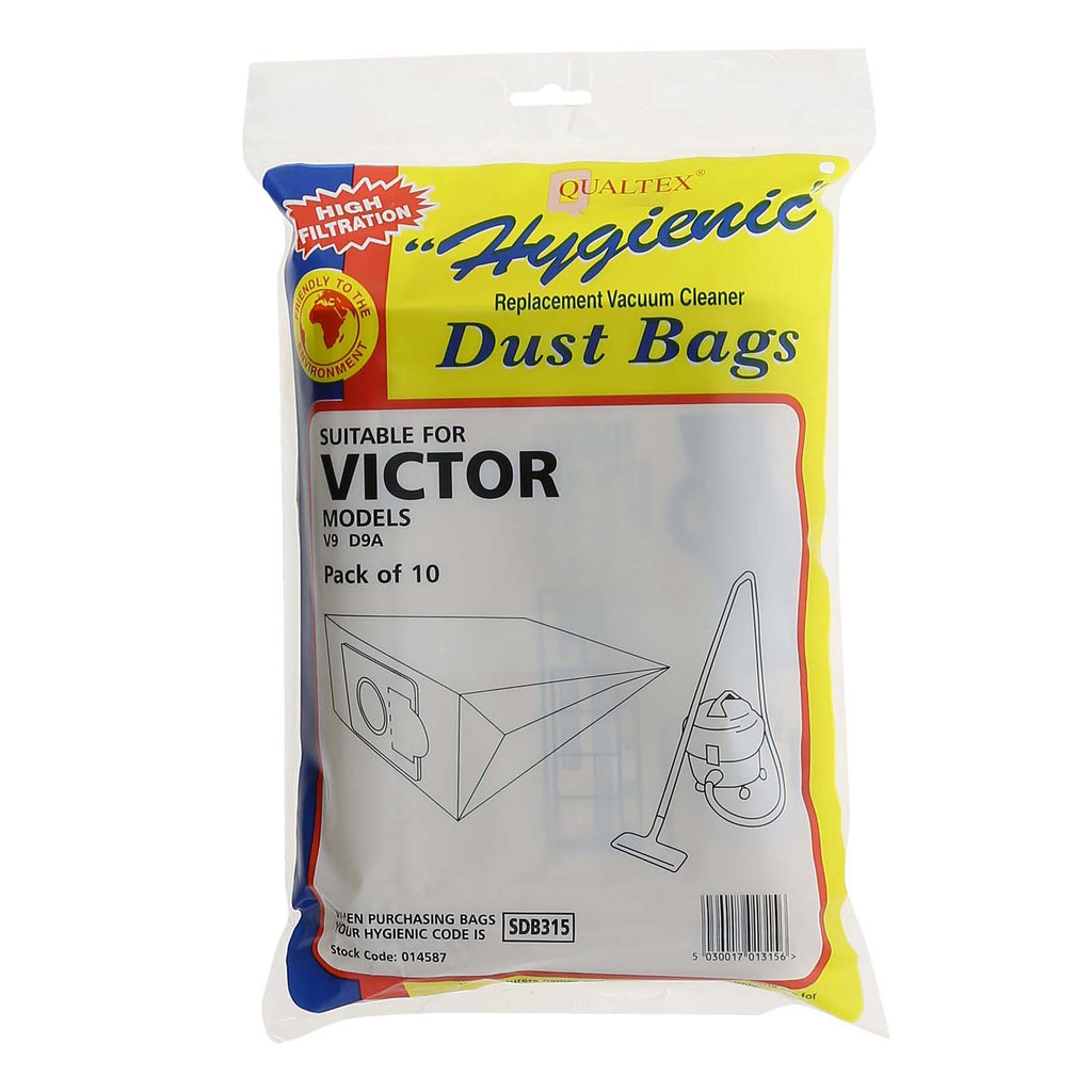 Victor V9/D9 Vac Bags, Pack 10