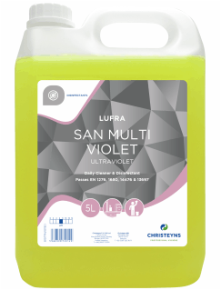 Clover Lufra San Multi Violet, Daily Cleaner & Disinfectant 5L