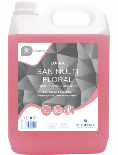 Clover lufra San Multi Floral, Daily Cleaner & Disinfectant 5L