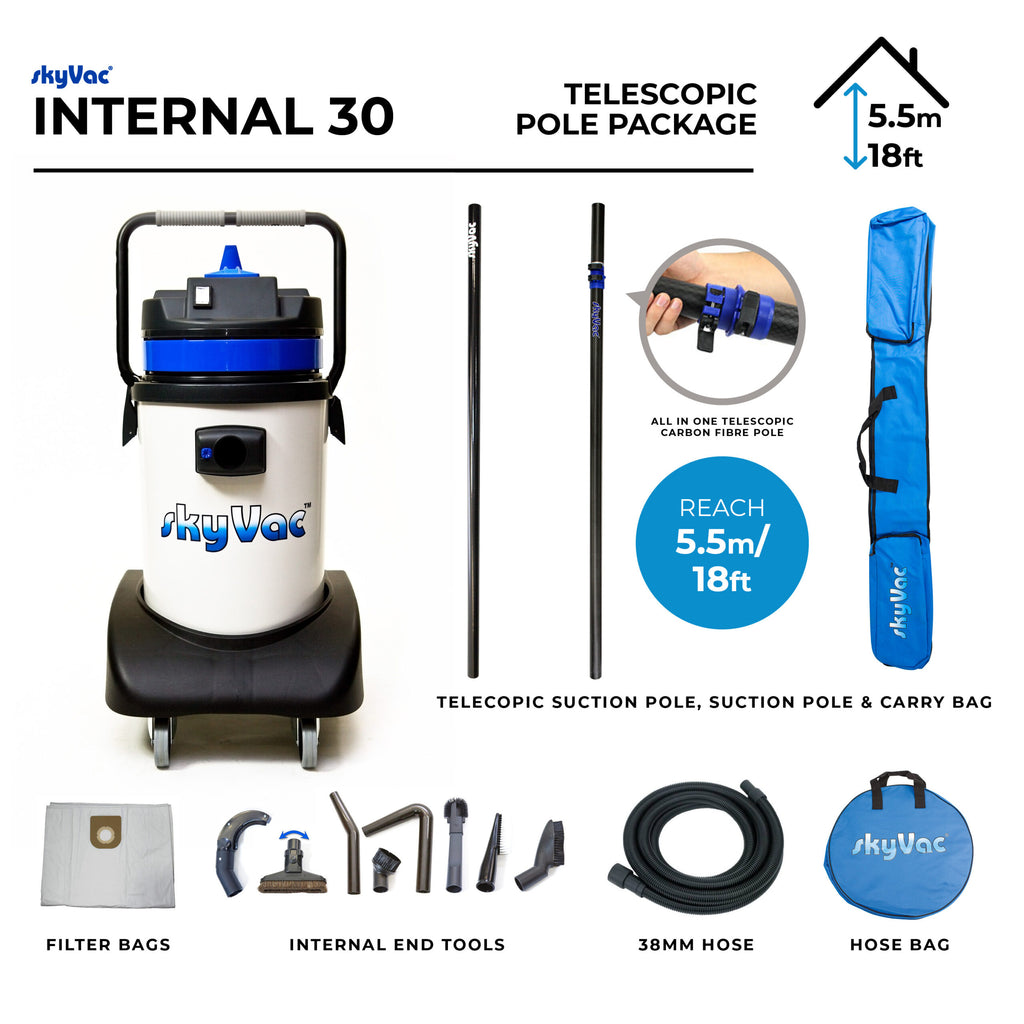 SkyVac Internal 30 High Level Vac for Hire